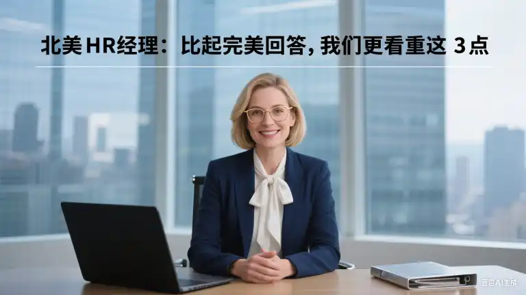 北美HR 经理：比起完美回答，我们更看重这 3 点