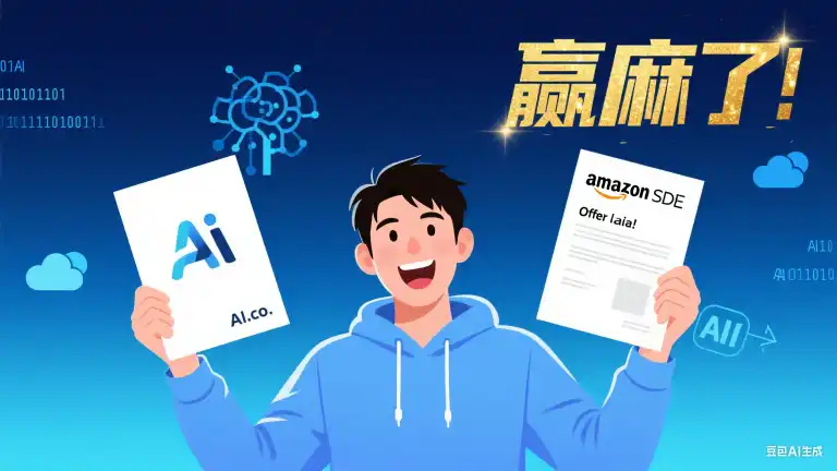 他毕业前狂揽 AI 大厂 + 亚马逊 SDE offer，凭这 4 点赢麻了！