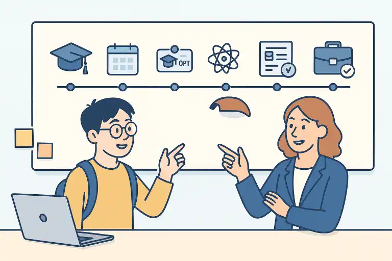 毕业后怎么安排 OPT 与 H-1B：按 Offer、STEM 和毕业月份制定求职节奏